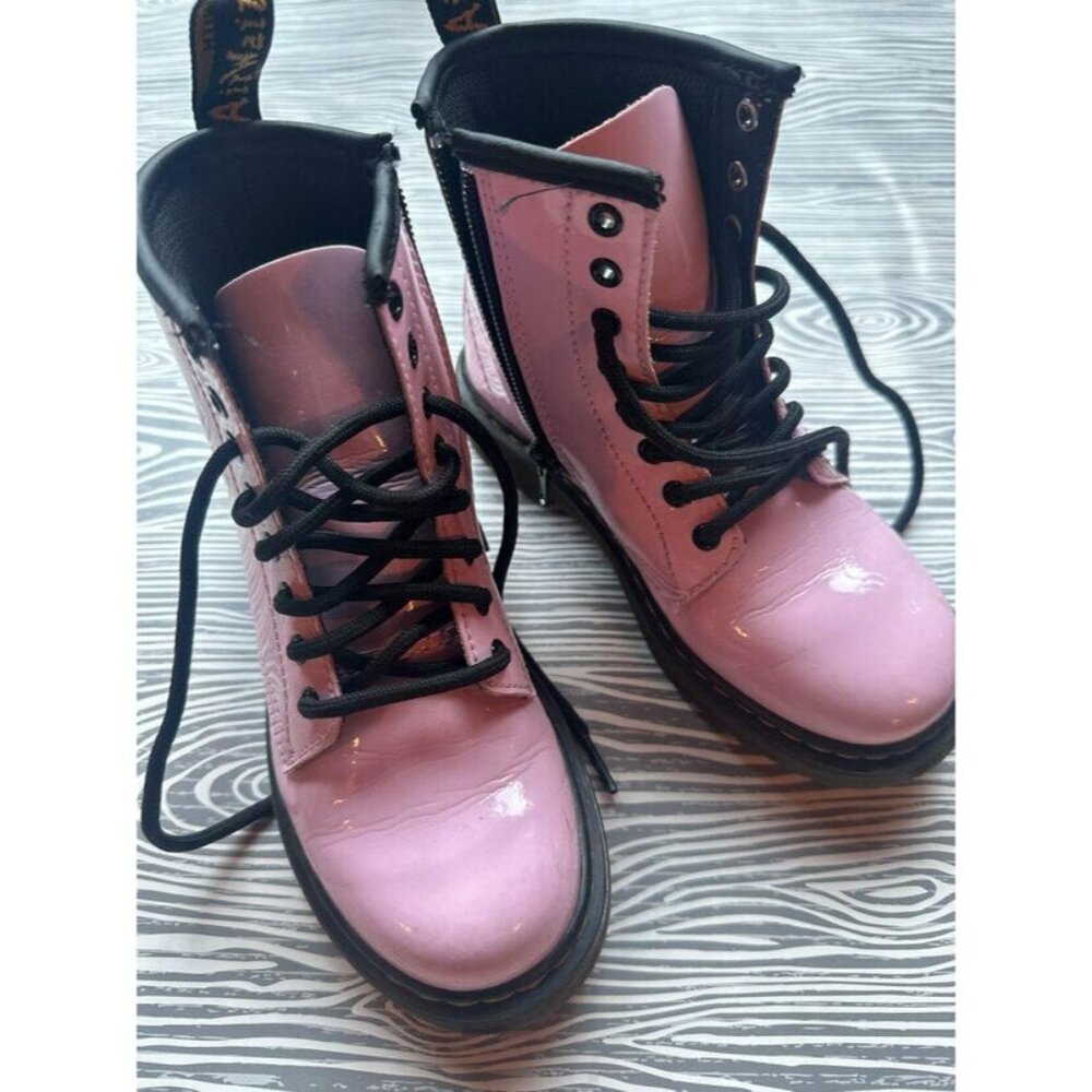 Pink Patent Doc Martens Boots Size US 13